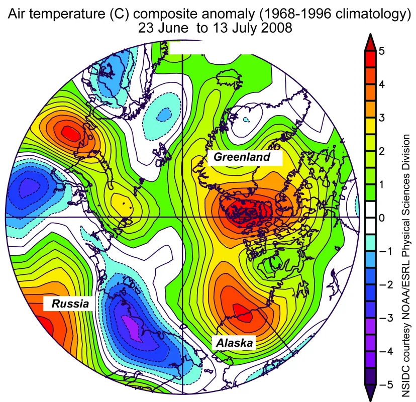 This image is a map of air-temperature anomalies