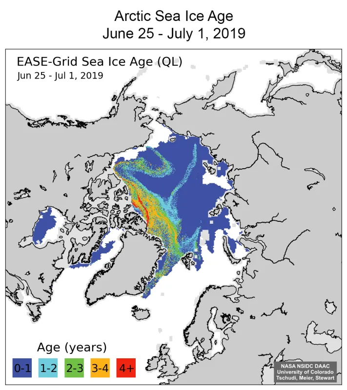 Bottom map shows June 25 to July 1, 2019.