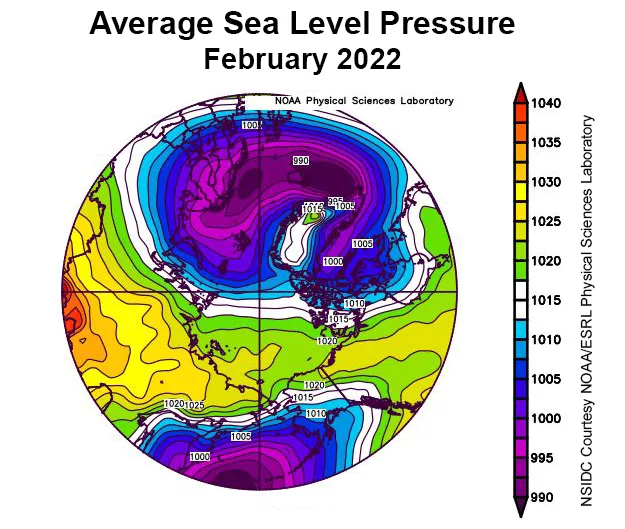 NSIDC courtesy NOAA Earth System Research Laboratory Physical Sciences Laboratory