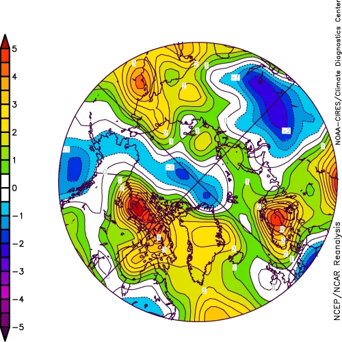 August 2006 Arctic temperature anomalies