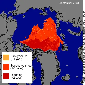 Arctic sea ice younger, thinner as melt season begins