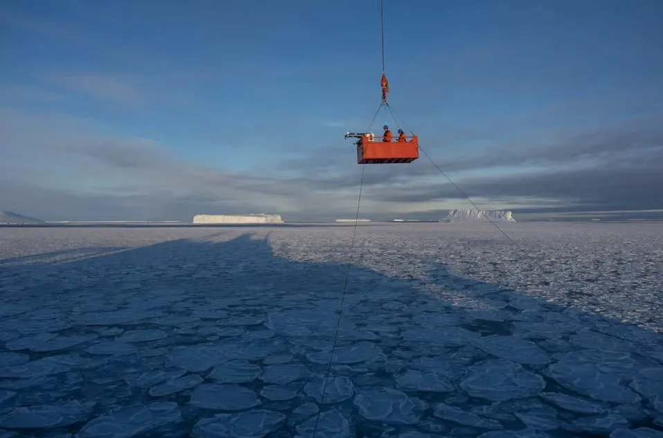 Image taken in Antarctica.