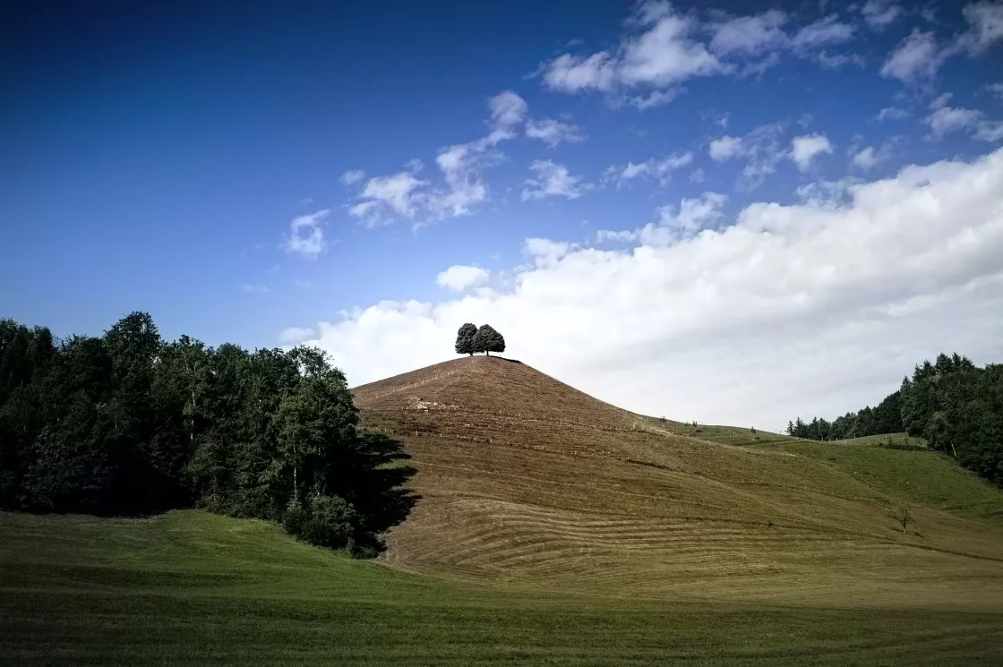 A drumlin in Menzingen, Switzerland