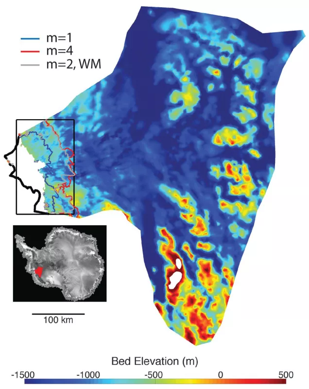 Bedrock elevation in WAIS.