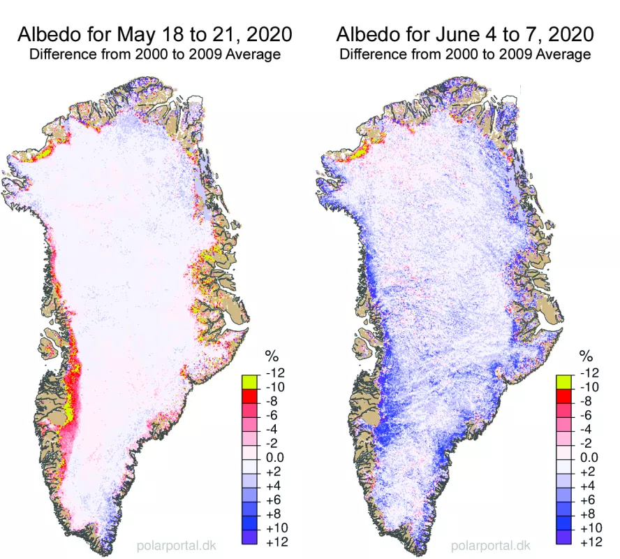 Figure 5: Albedo maps