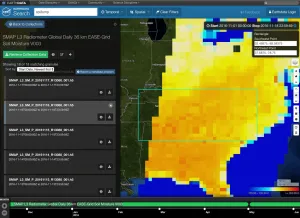 Searching for soil moisture data