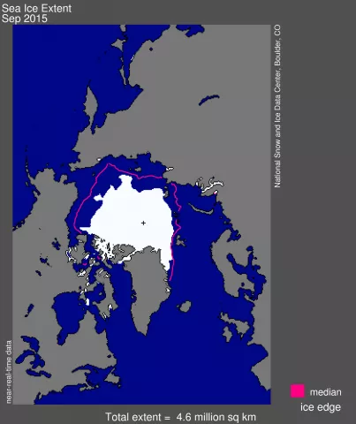 September 2015 extent map