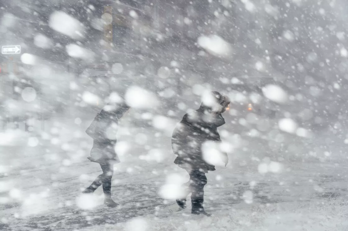 Manhattan blizzard photo