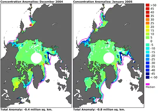 Concentration anomaly maps