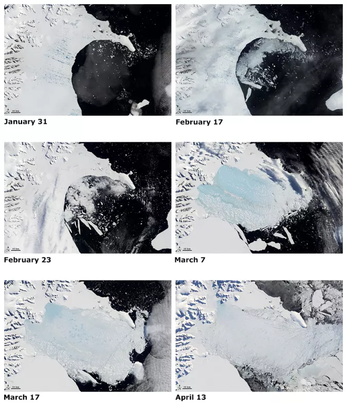 Larsen B breakup sequence