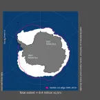 Antarctic sea ice extent for May 2023 was 8.36 million square kilometers (3.23 million square miles).