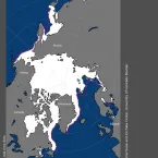 Arctic sea ice extent for February 2023 was 14.18 million square kilometers (5.47 million square miles).