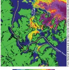 Passive-microwave satellite data showing ice concentration on August 10, 2008.