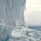 Melting ice and ice mélange near Qaanaaq, Greenland. 