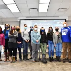 Group photo with members from Alaska Arctic Observatory & Knowledge Hub (AAOKH)