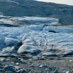 The edge of Greenland Ice Sheet in summer