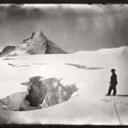 Crevasse in dissipator of Stockje Glacier. Aug. 11, 1894. Photographed by Harry F. Reid. Image Credit: Courtesy NSIDC Glacier Photograph Collection NSIDC Glacier Photograph Collection