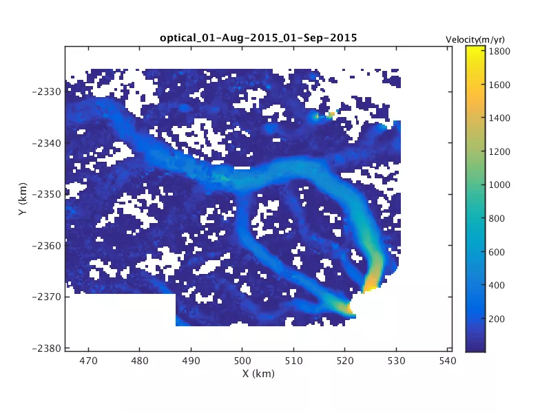 Gridded spatial coverage map