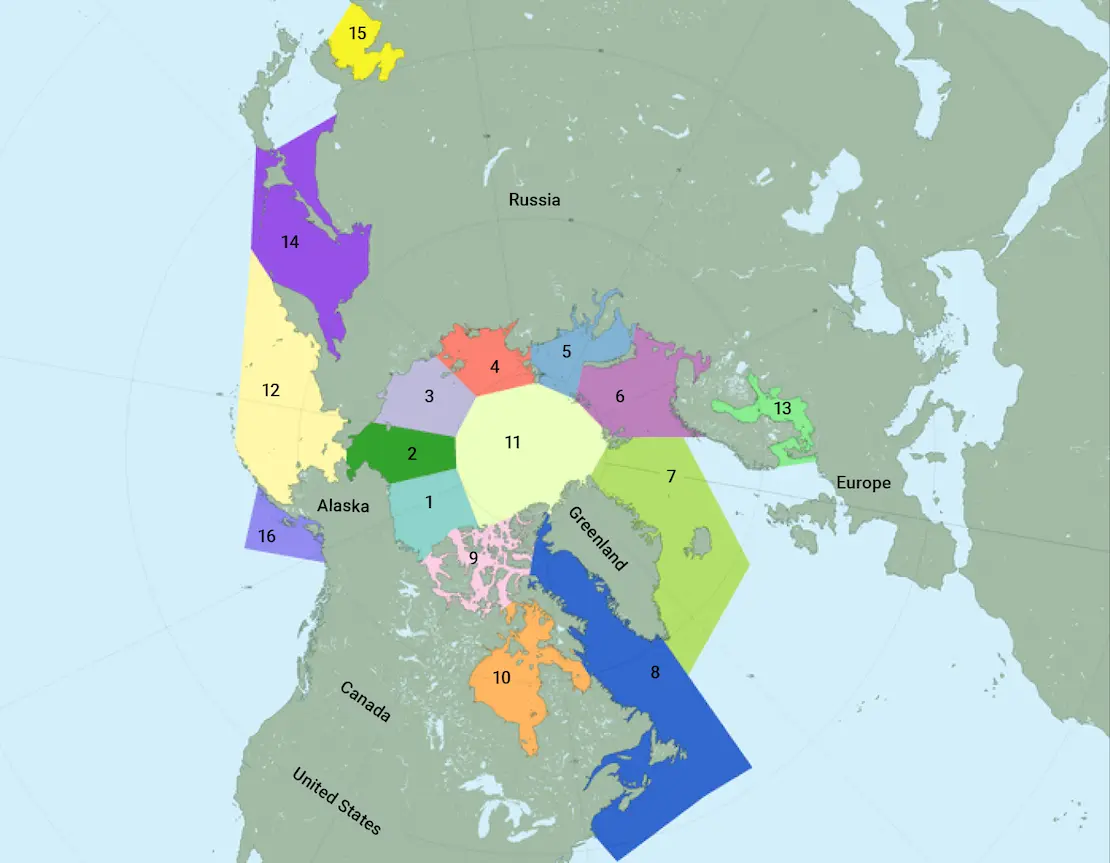 MASIE Northern Hemisphere regions